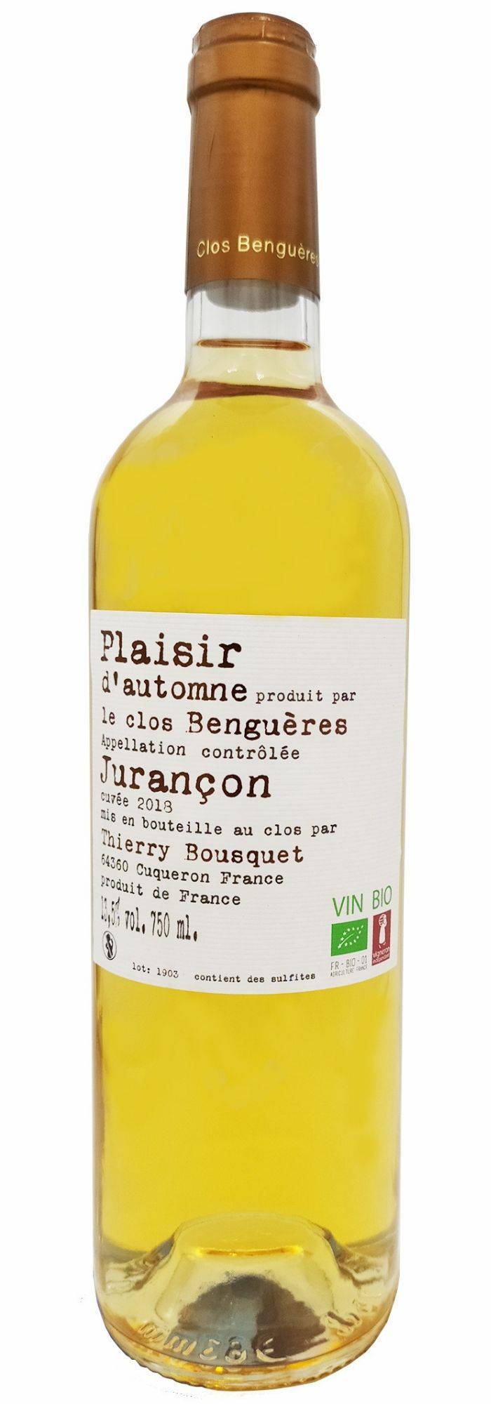 Jurançon Plaisir d'Automne