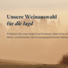 Unsere Weine für die Jagd !